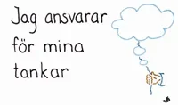 Affirmationskort – Jag ansvarar för mina tankar